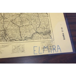 2 USGS 1:250000-scale Quadrangle TOPO Maps for Elmira, NY / PA - 1962 Rev. 1978