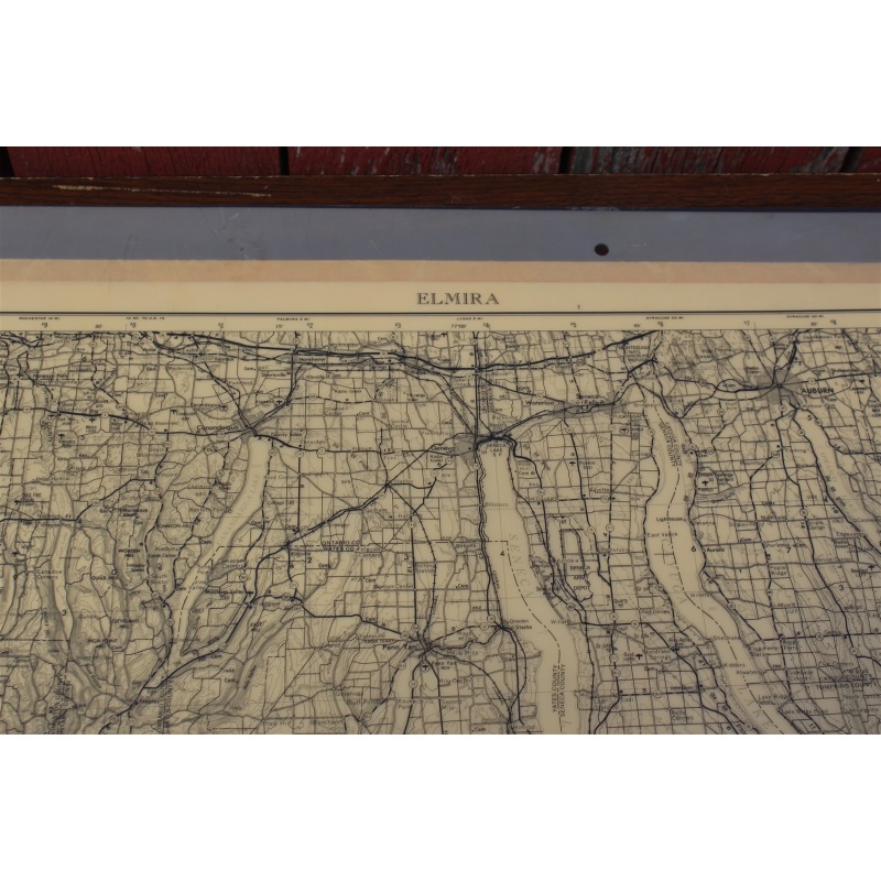 2 USGS 1:250000-scale Quadrangle TOPO Maps for Elmira, NY / PA - 1962 Rev. 1978
