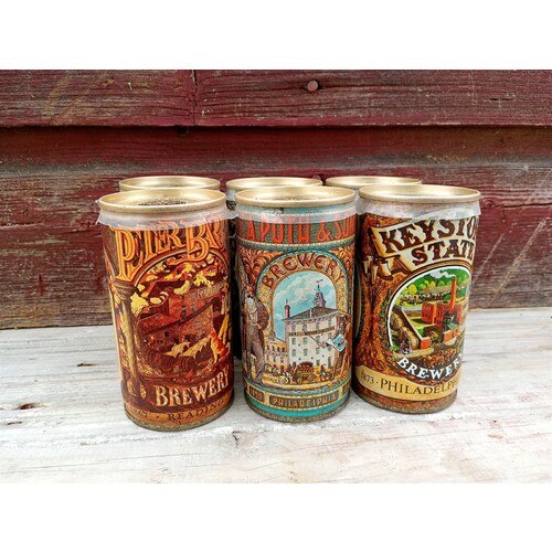 4 - American Brewers Historical Collection Empty Beer Cans