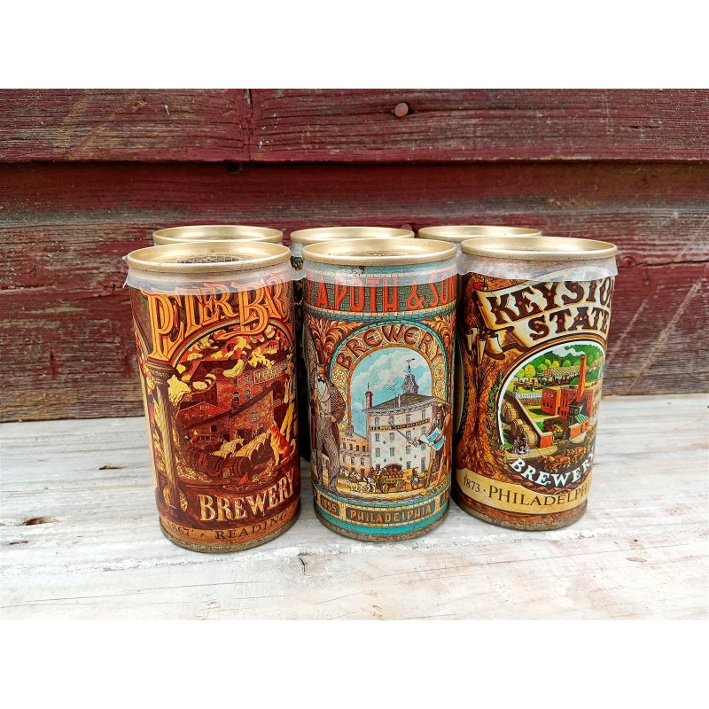 4 - American Brewers Historical Collection Empty Beer Cans