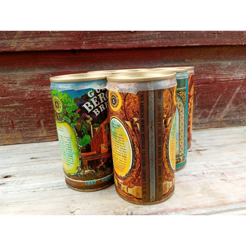 4 - American Brewers Historical Collection Empty Beer Cans