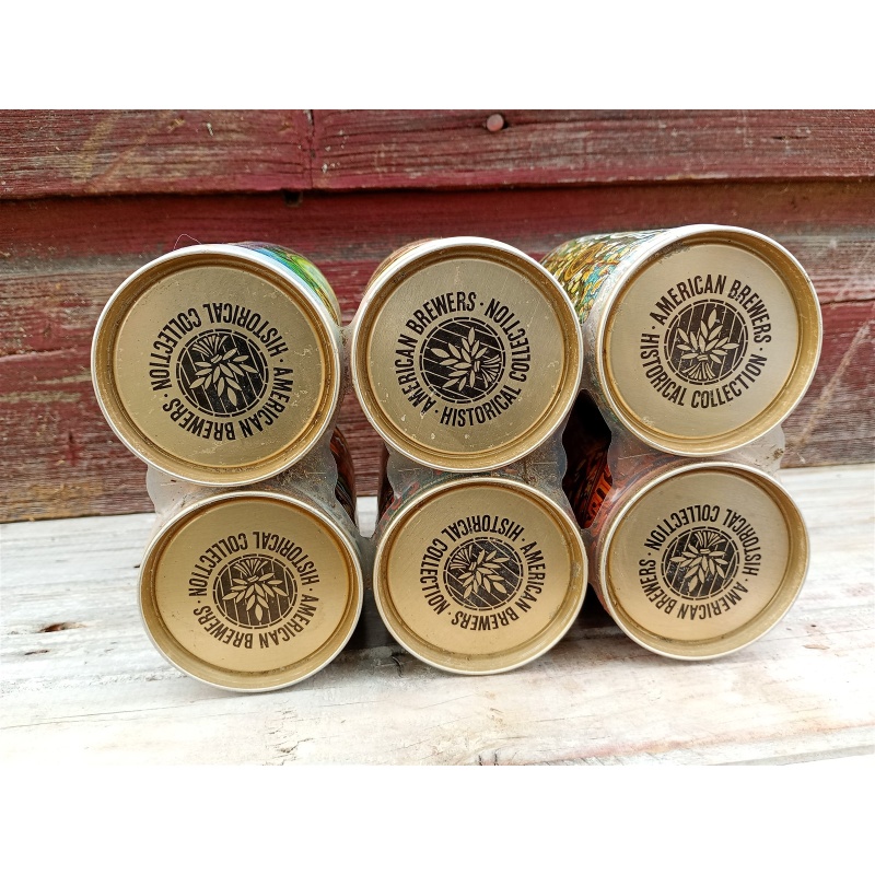 4 - American Brewers Historical Collection Empty Beer Cans