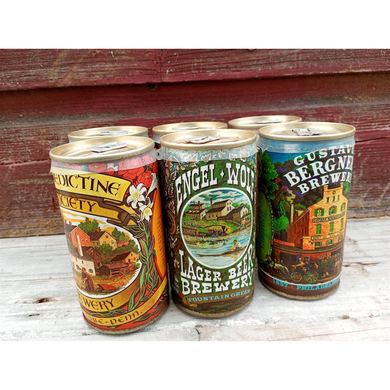 4 - American Brewers Historical Collection Empty Beer Cans