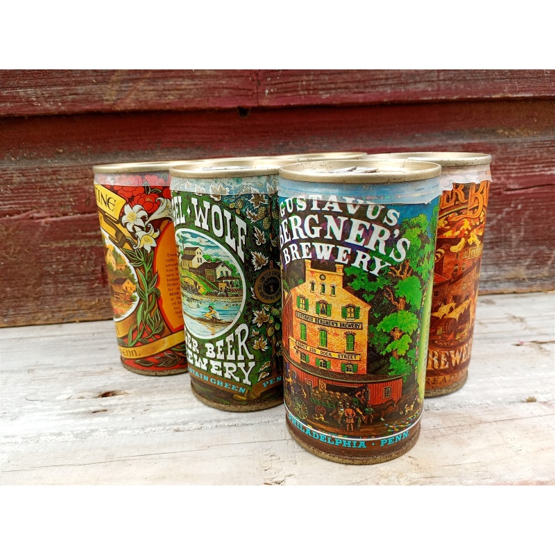 4 - American Brewers Historical Collection Empty Beer Cans