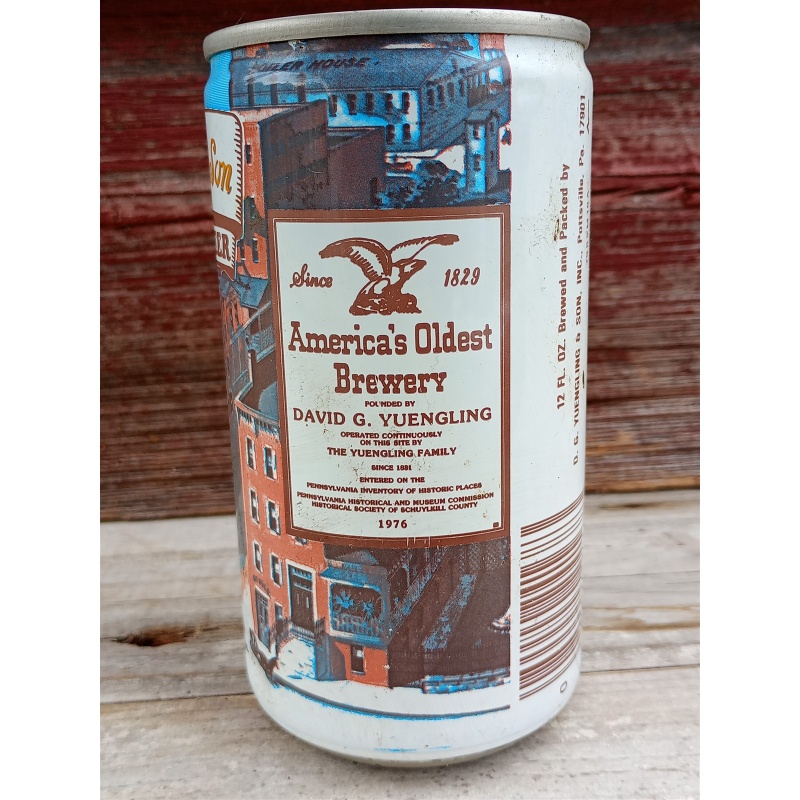 VINTAGE YUENGLING PREMIUM STEEL PULL TAB BEER CAN - POTTSVILLE, PA 157TH YEAR