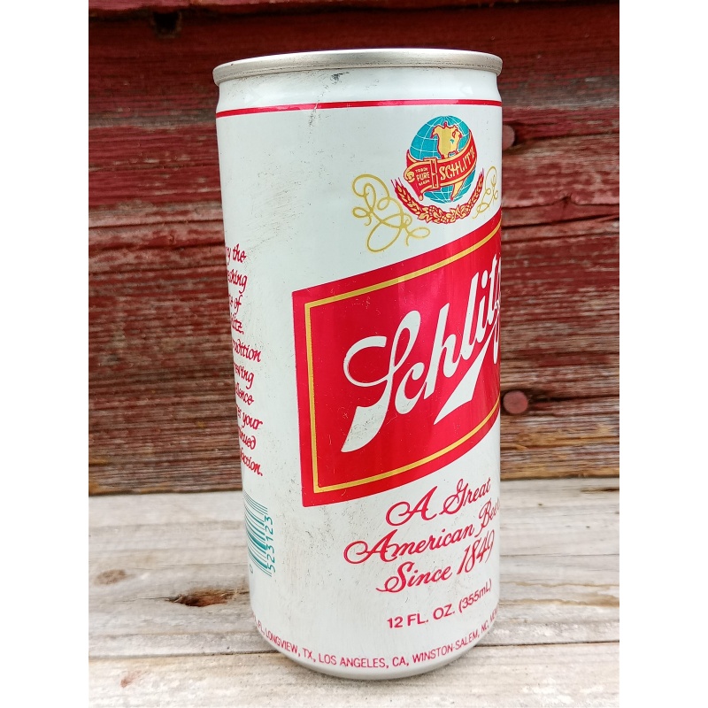 Vintage SCHLITZ-STROH BREWERY EMPTY BEER CAN 12 oz.