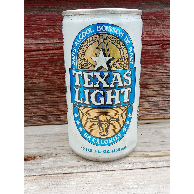 Texas Light Non-Alcoholic Beer Can 12oz. Pabst Brewing Company