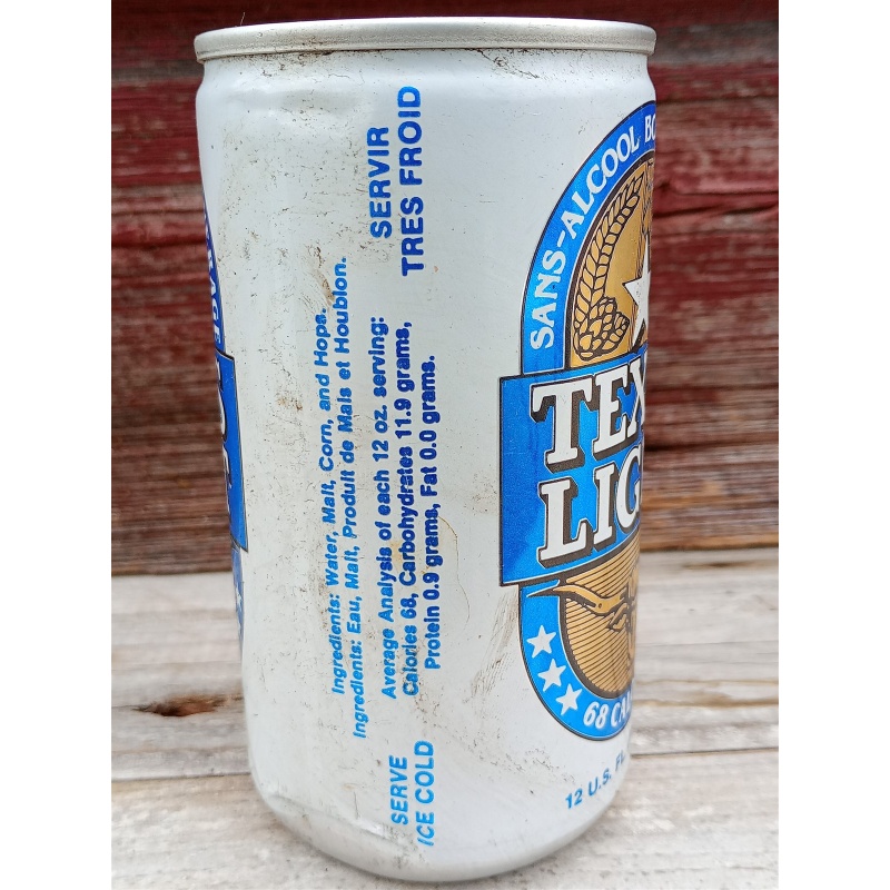 Texas Light Non-Alcoholic Beer Can 12oz. Pabst Brewing Company