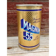 Vintage Magnum 5.5 Beer Can Push Top Variant Wide Seam French / English 341ml