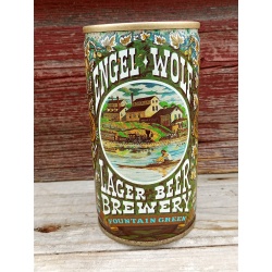 Engel Wolf Brewery Flat Top Can - 1978 American Brewers Historical Collection #1