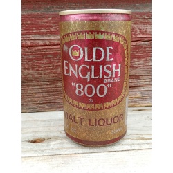 Old Vintage"OLD ENGLISH 800"Malt Liquor ALUMINUM Empty Beer Can Newark,NJ,Co USA