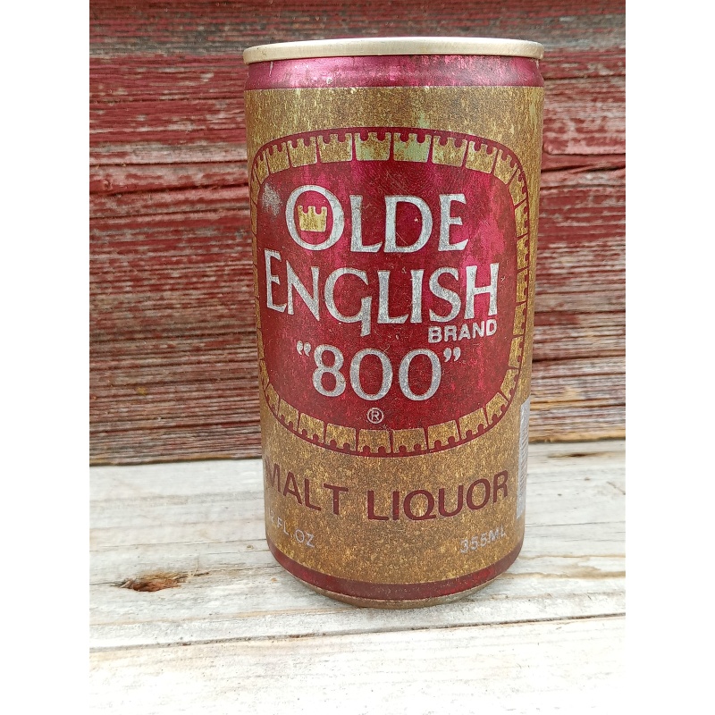 Old Vintage"OLD ENGLISH 800"Malt Liquor ALUMINUM Empty Beer Can Newark,NJ,Co USA