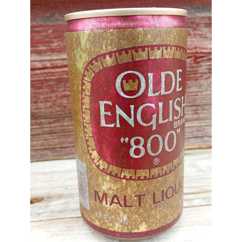 Old Vintage"OLD ENGLISH 800"Malt Liquor ALUMINUM Empty Beer Can Newark,NJ,Co USA