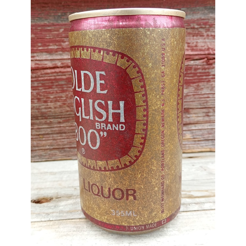 Old Vintage"OLD ENGLISH 800"Malt Liquor ALUMINUM Empty Beer Can Newark,NJ,Co USA