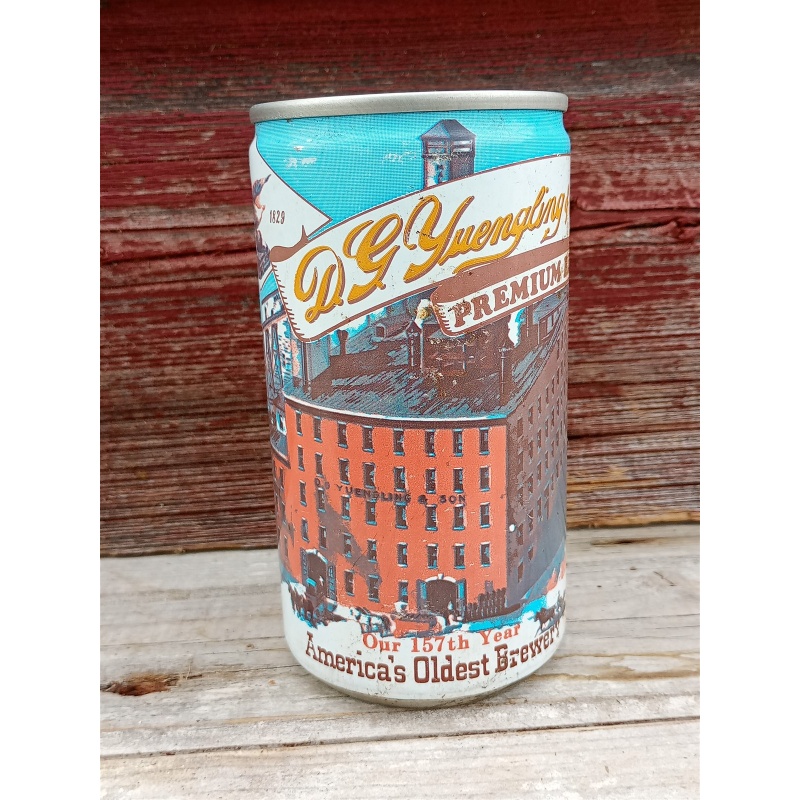 VINTAGE YUENGLING PREMIUM STEEL PULL TAB BEER CAN - POTTSVILLE, PA 157TH YEAR
