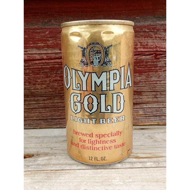 Olympia Gold Light Beer Man Cave Gold Premium Pull Tab Beer CanOlympia