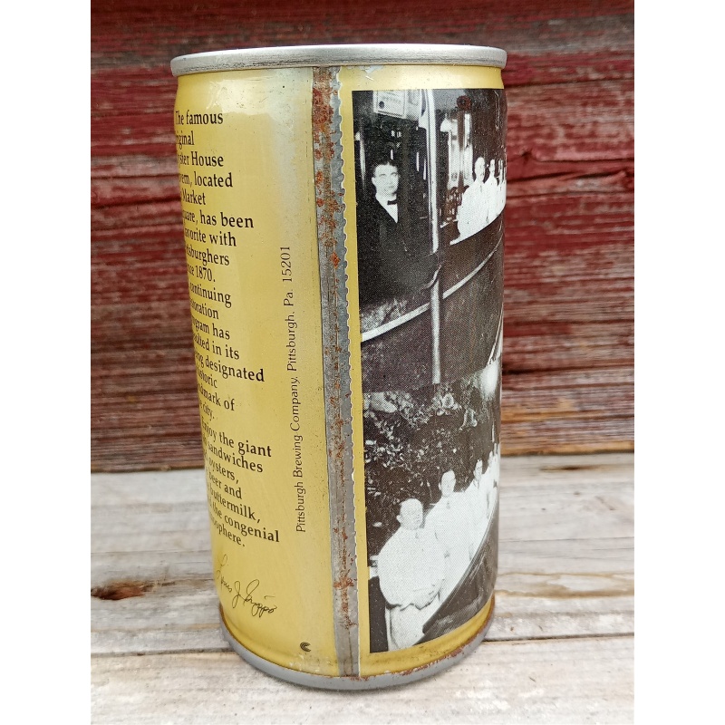 Oyster House Beer Can by Pittsburgh Brewing - Pull Tab - 12 Ounce @1977
