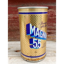 Vintage Magnum 5.5 Beer Can Push Top Variant Wide Seam French / English 341ml