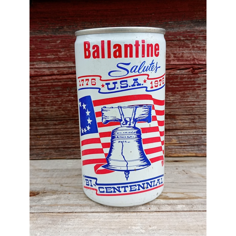 BALLANTINE BI-CENTENNIAL 1776 * 1976 ALUMINUM PULL TAB BEER CAN FALSTAFF