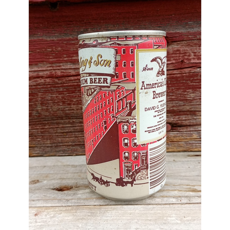 VINTAGE YUENGLING PREMIUM STEEL PULL TAB BEER CAN - POTTSVILLE, PA 154TH YEAR