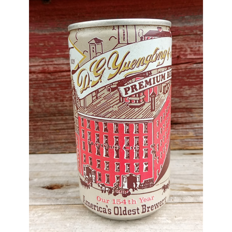 VINTAGE YUENGLING PREMIUM STEEL PULL TAB BEER CAN - POTTSVILLE, PA 154TH YEAR