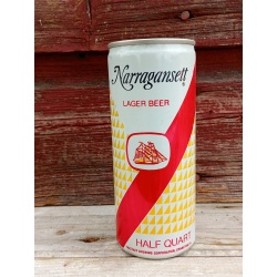 Narragansett Lager Beer Half Quart 16 Oz. Flat Top - Cranston, Rhode Island