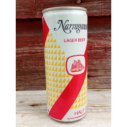 Narragansett Lager Beer Half Quart 16 Oz. Flat Top - Cranston, Rhode Island
