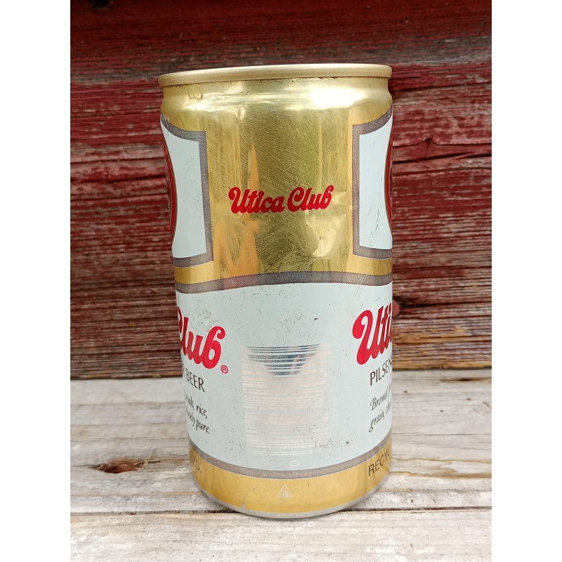 Utica Club Pilsener Lager Beer Utica NY 12 oz Aluminum Pull tab beer can