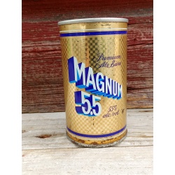Vintage Magnum 5.5 Beer Can Push Top Variant Wide Seam French / English 341ml