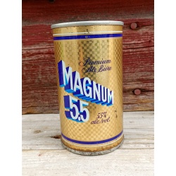 Vintage Magnum 5.5 Beer Can Push Top Variant Wide Seam French / English 341ml