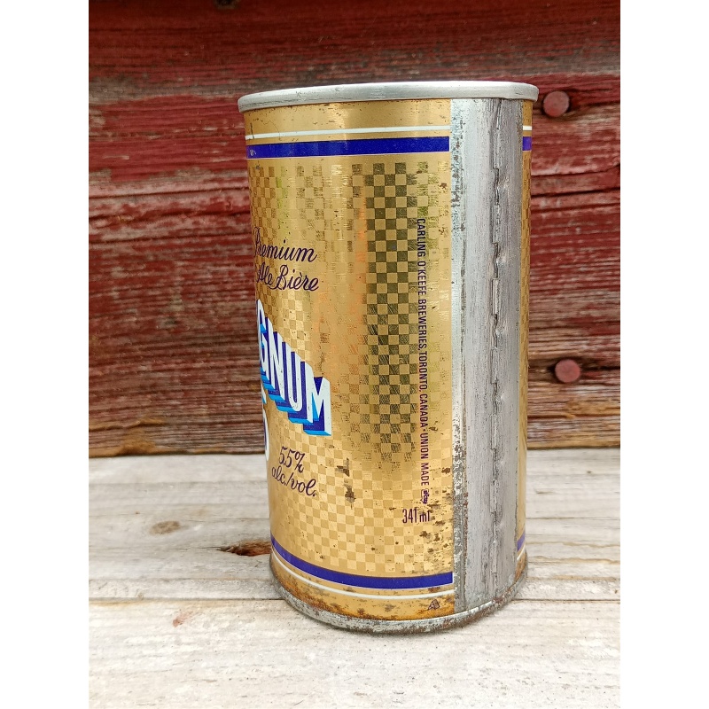 Vintage Magnum 5.5 Beer Can Push Top Variant Wide Seam French / English 341ml