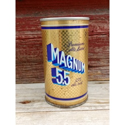 Vintage Magnum 5.5 Beer Can Push Top Variant Wide Seam French / English 341ml