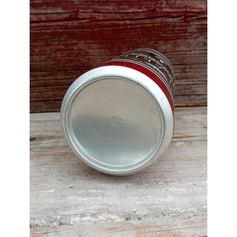 TECATE CERVEZA STRAIGHT STEEL PULL TAB EMPTY BEER CAN MEXICO