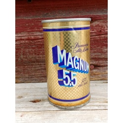 Vintage Magnum 5.5 Beer Can Push Top Variant Wide Seam French / English 341ml