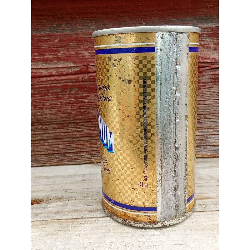 Vintage Magnum 5.5 Beer Can Push Top Variant Wide Seam French / English 341ml