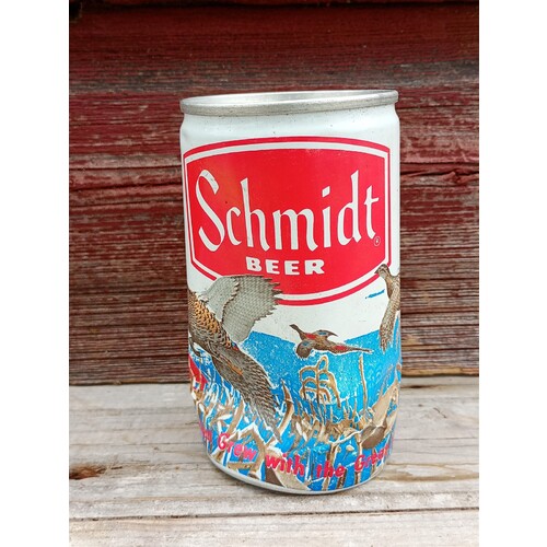 Vintage Schmidt Beer Great Northwest Ducks Premium Beer Can Dented