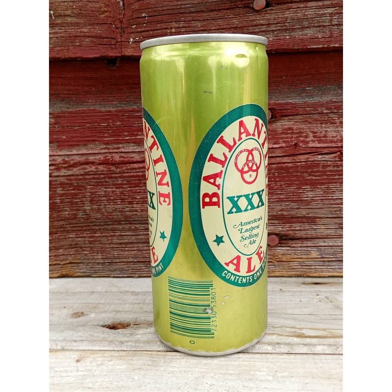 VTG Beer Can Ballantine Ale XXX Falstaff Brew Steel Pull Tab Mancave Breweriana