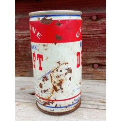 WIEDEMANN DRAFT STRAIGHT STEEL PULL TAB BEER CAN