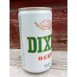 DIXIE 100% PURE STRAIGHT STEEL PULL TAB EMPTY BEER CAN