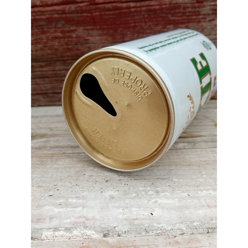 DIXIE 100% PURE STRAIGHT STEEL PULL TAB EMPTY BEER CAN