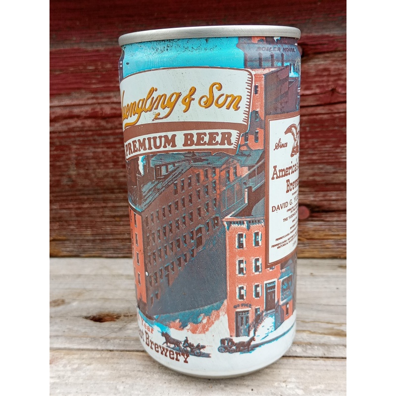 VINTAGE YUENGLING PREMIUM STEEL PULL TAB BEER CAN - POTTSVILLE, PA 157TH YEAR