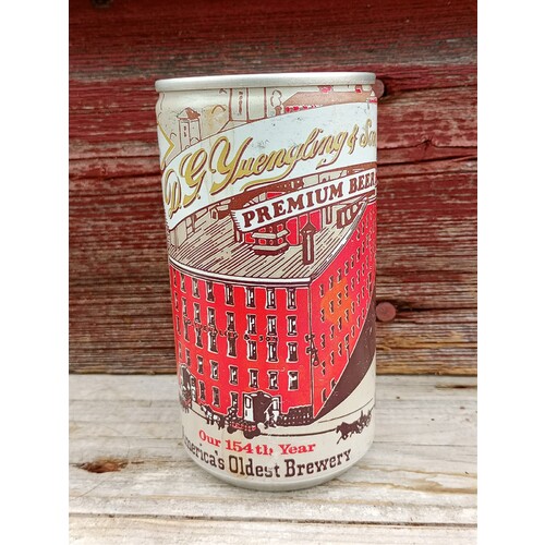 VINTAGE YUENGLING PREMIUM STEEL PULL TAB BEER CAN - POTTSVILLE, PA 154TH YEAR