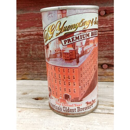 VINTAGE YUENGLING PREMIUM STEEL PULL TAB BEER CAN - POTTSVILLE, PA 152ND YEAR