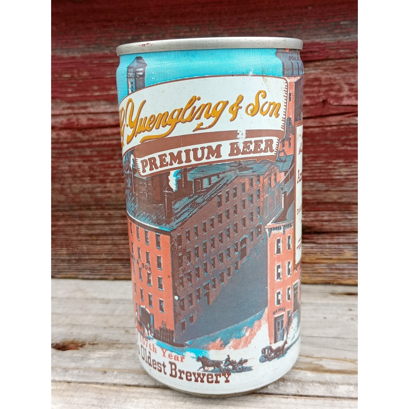 VINTAGE YUENGLING PREMIUM STEEL PULL TAB BEER CAN - POTTSVILLE, PA 157TH YEAR