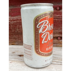 Brown Derby Lager Beer, Straight Steel Tab, Pearl Brewing (empty)