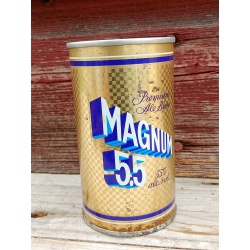Vintage Magnum 5.5 Beer Can Push Top Variant Wide Seam French / English 341ml