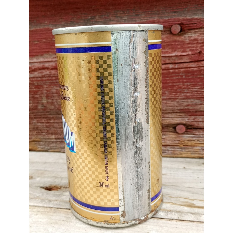 Vintage Magnum 5.5 Beer Can Push Top Variant Wide Seam French / English 341ml