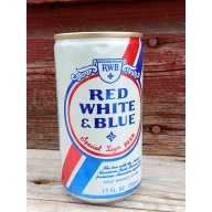 Red White & Blue Special Lager Beer Premium Pull Tab Beer Can