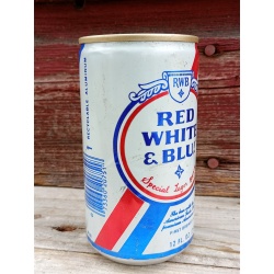 Red White & Blue Special Lager Beer Premium Pull Tab Beer Can
