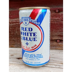 Red White & Blue Special Lager Beer Premium Pull Tab Beer Can